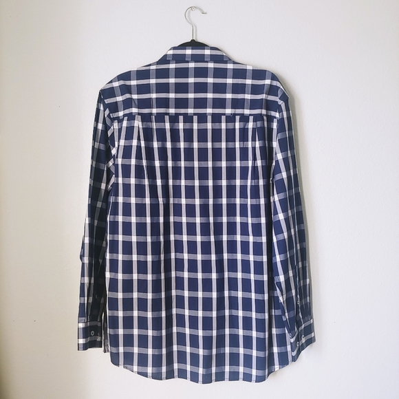 Nick Graham | Men's Blue Plaid Button Down Shirt - Picture 3 of 12